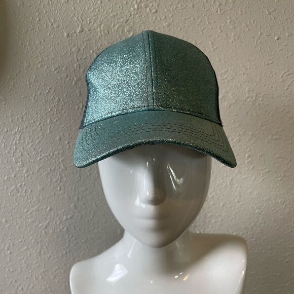 C.C Blue Glitter Sparkle Baseball Hat EUC - Picture 1 of 8